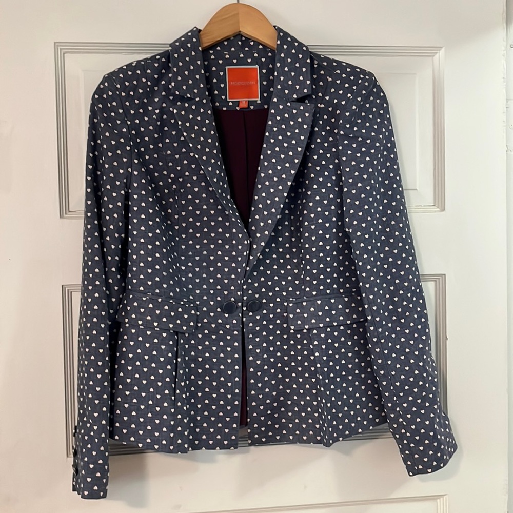 ModCloth blazer with heart pattern - Size M - never worn!